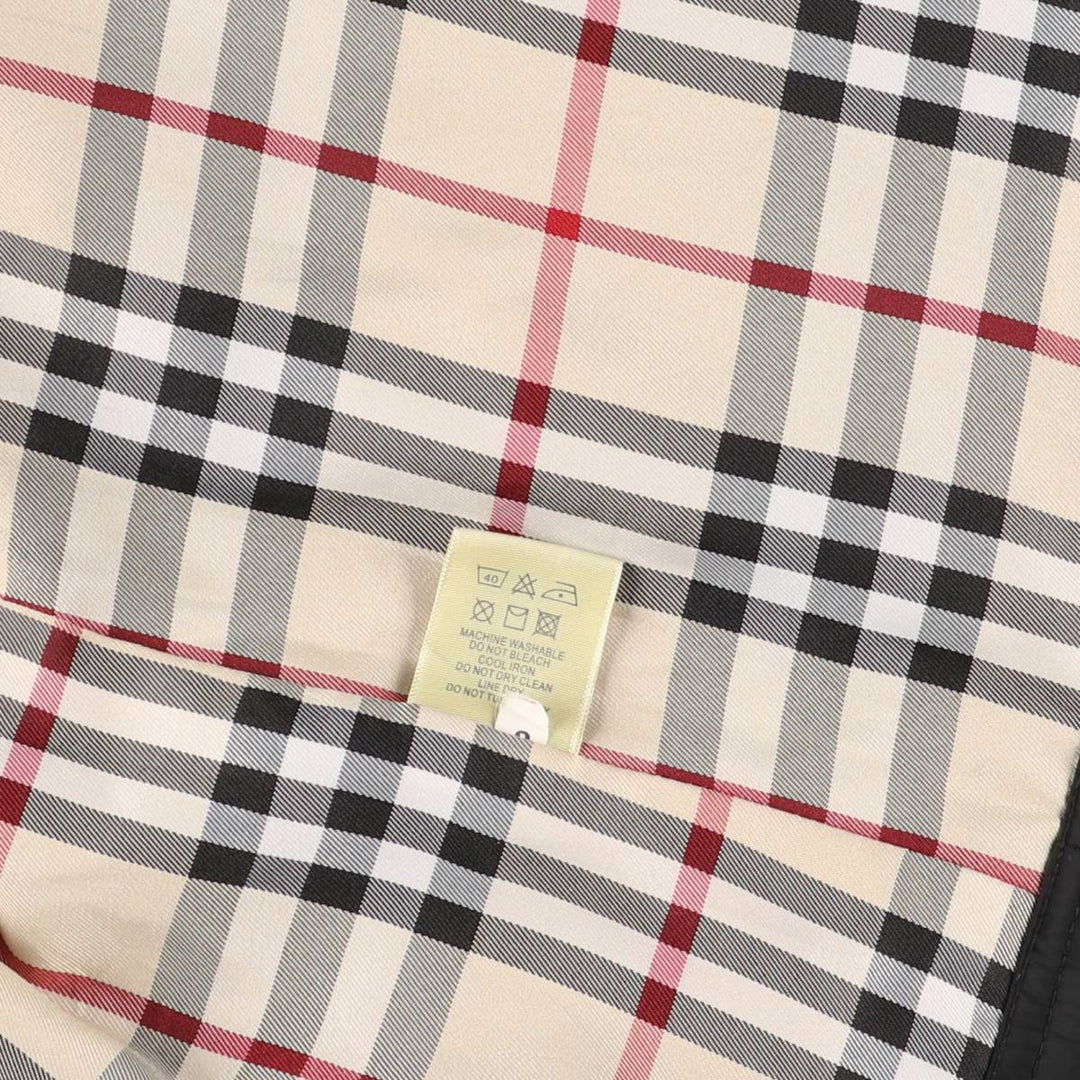 Burberry's BURBERRY LONDON Check Pattern Liner Cotton Jacket, Men's XL cotton black type Vintage Second Hand
