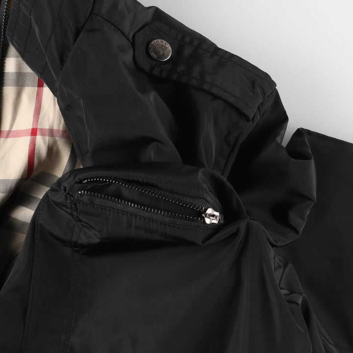 Burberry's BURBERRY LONDON Check Pattern Liner Cotton Jacket, Men's XL cotton black type Vintage Second Hand