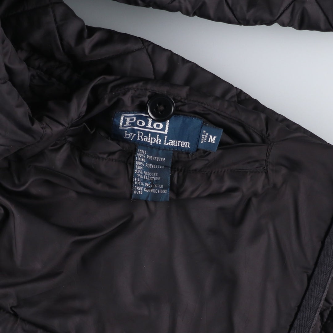 POLO by Ralph Lauren reversible padded quilted puffer jacket, men's size M polyester black type Vintage Second Hand