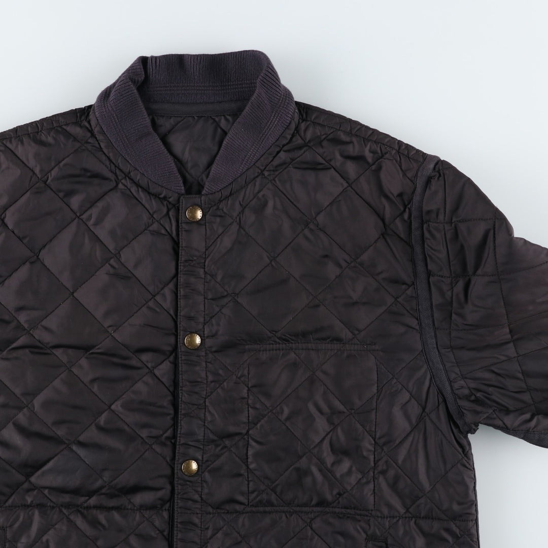 POLO by Ralph Lauren reversible padded quilted puffer jacket, men's size M polyester black type Vintage Second Hand