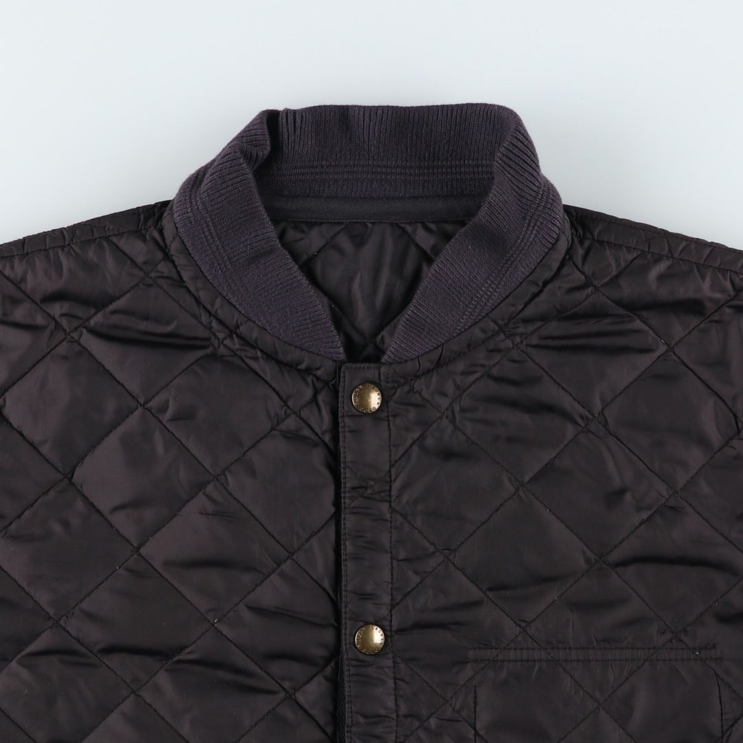 POLO by Ralph Lauren reversible padded quilted puffer jacket, men's size M polyester black type Vintage Second Hand