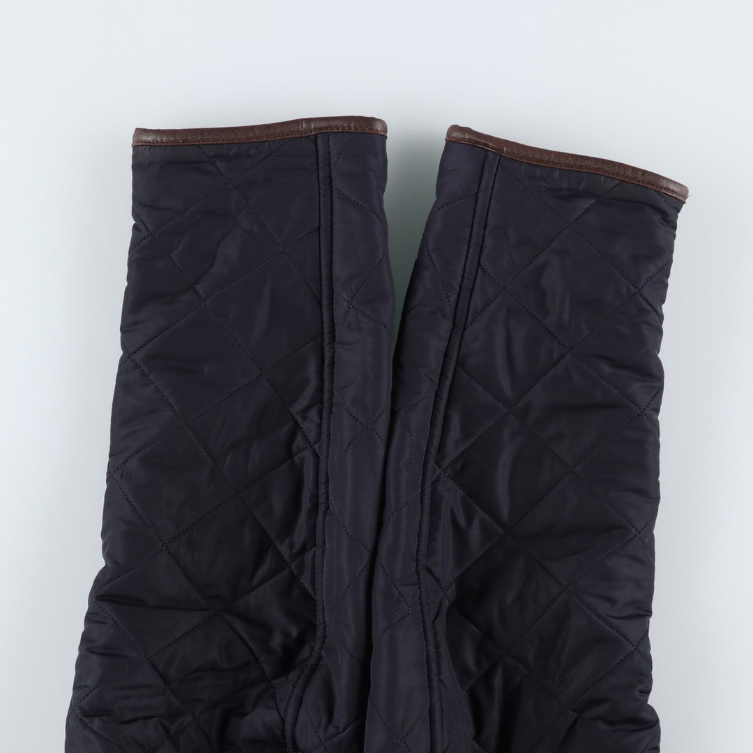 2000s~ Barbour Powell 3 Warrant Quilted Jacket, Men's Size L polyester navy blue type Vintage Second Hand