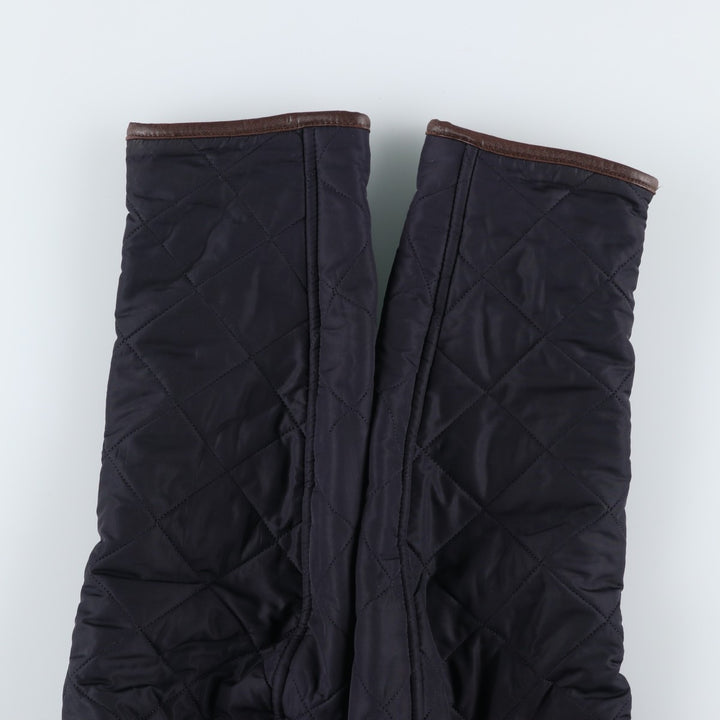 2000s~ Barbour Powell 3 Warrant Quilted Jacket, Men's Size L polyester navy blue type Vintage Second Hand