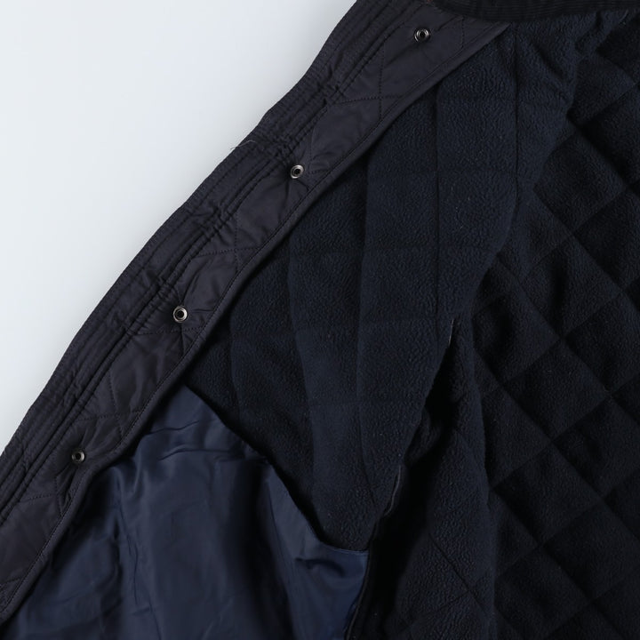 2000s~ Barbour Powell 3 Warrant Quilted Jacket, Men's Size L polyester navy blue type Vintage Second Hand