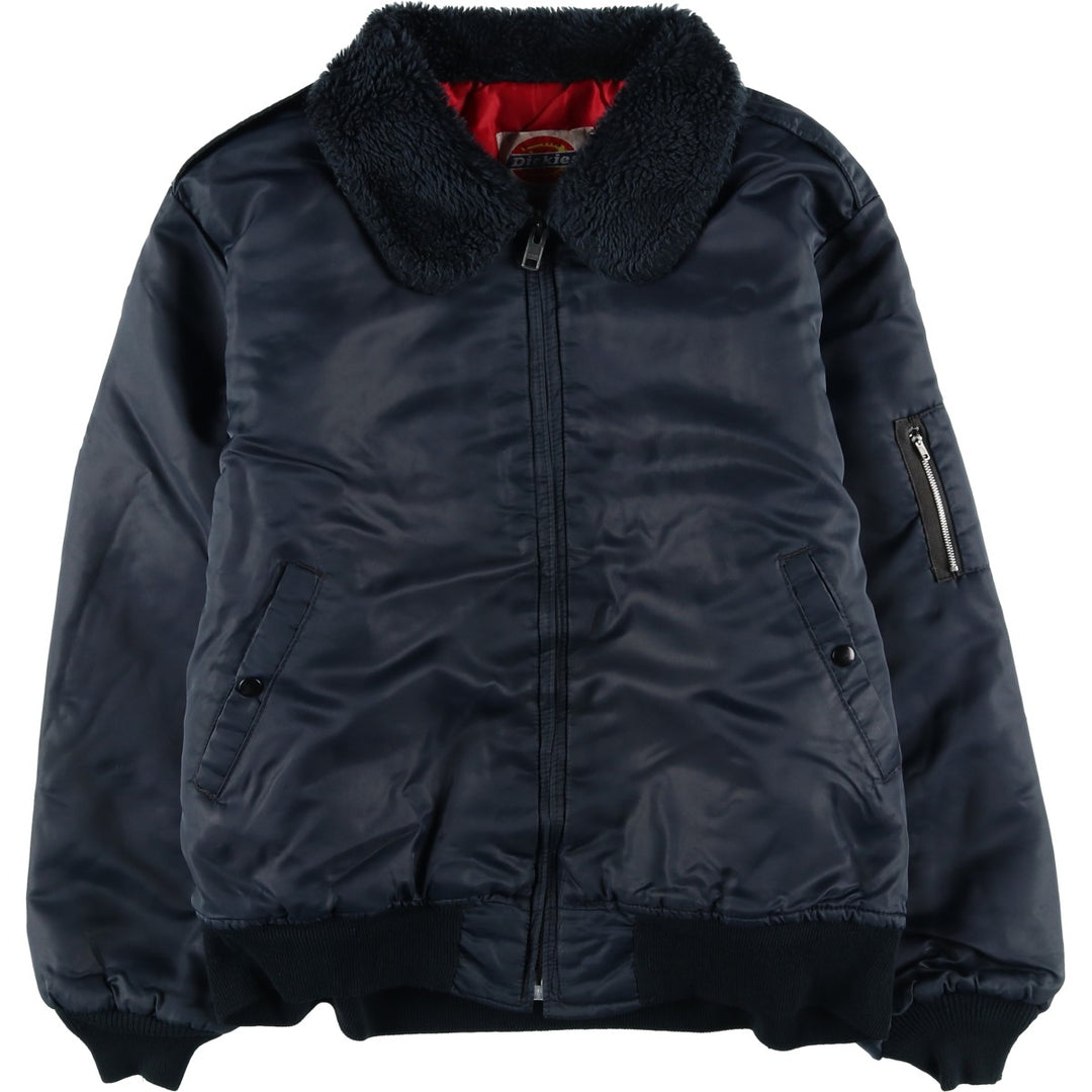 1980'S Dickies padded puffer jacket, Made in USA, Men's XL unclear black type Vintage Second Hand