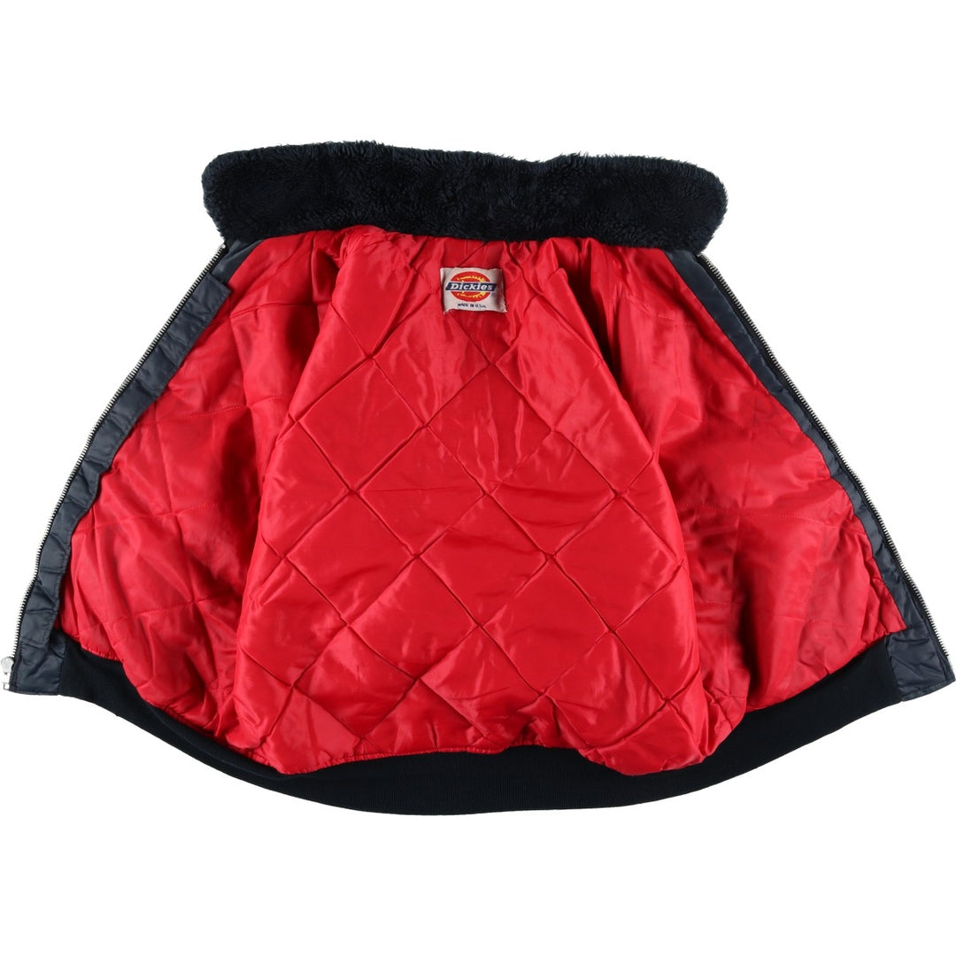 1980'S Dickies padded puffer jacket, Made in USA, Men's XL unclear black type Vintage Second Hand