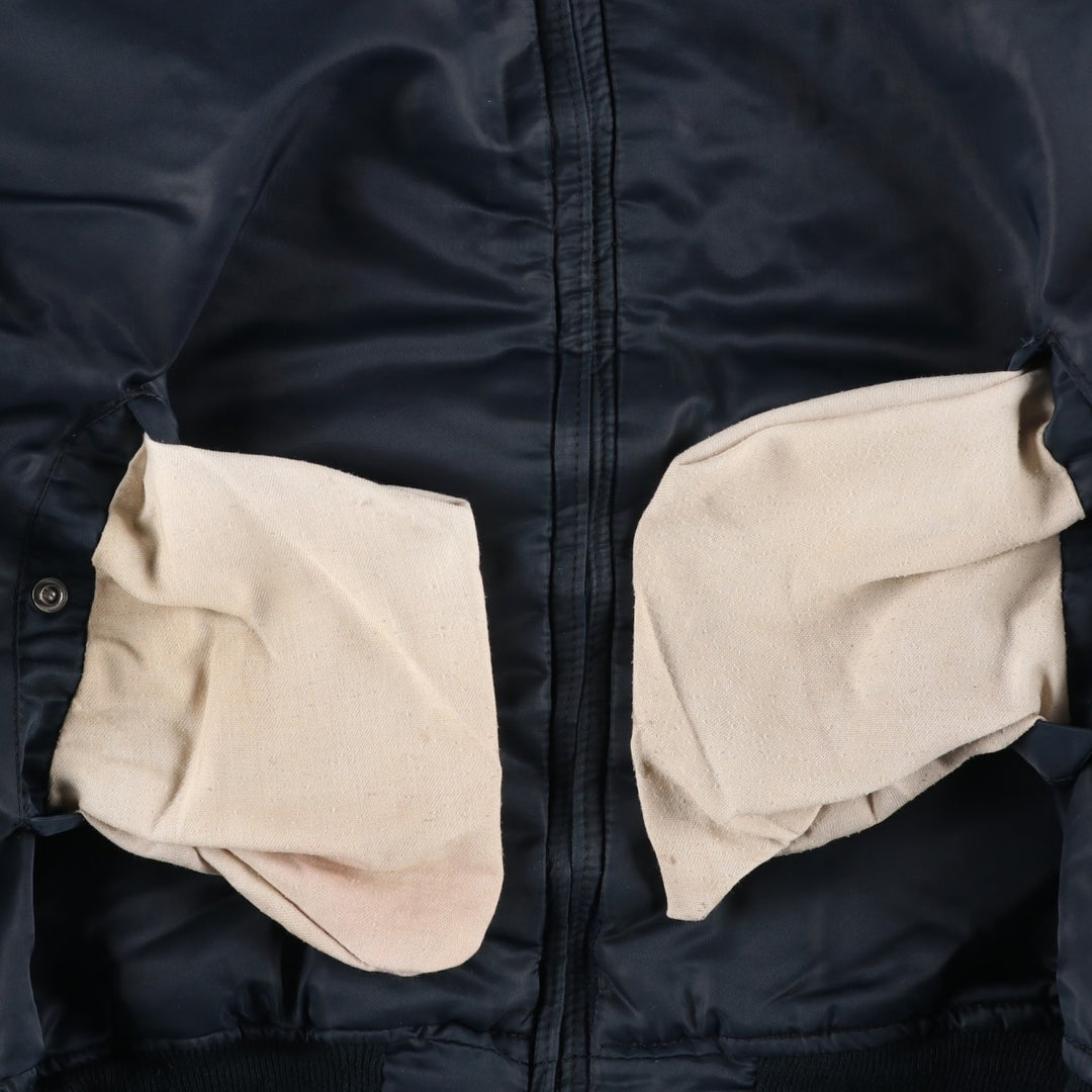 1980'S Dickies padded puffer jacket, Made in USA, Men's XL unclear black type Vintage Second Hand