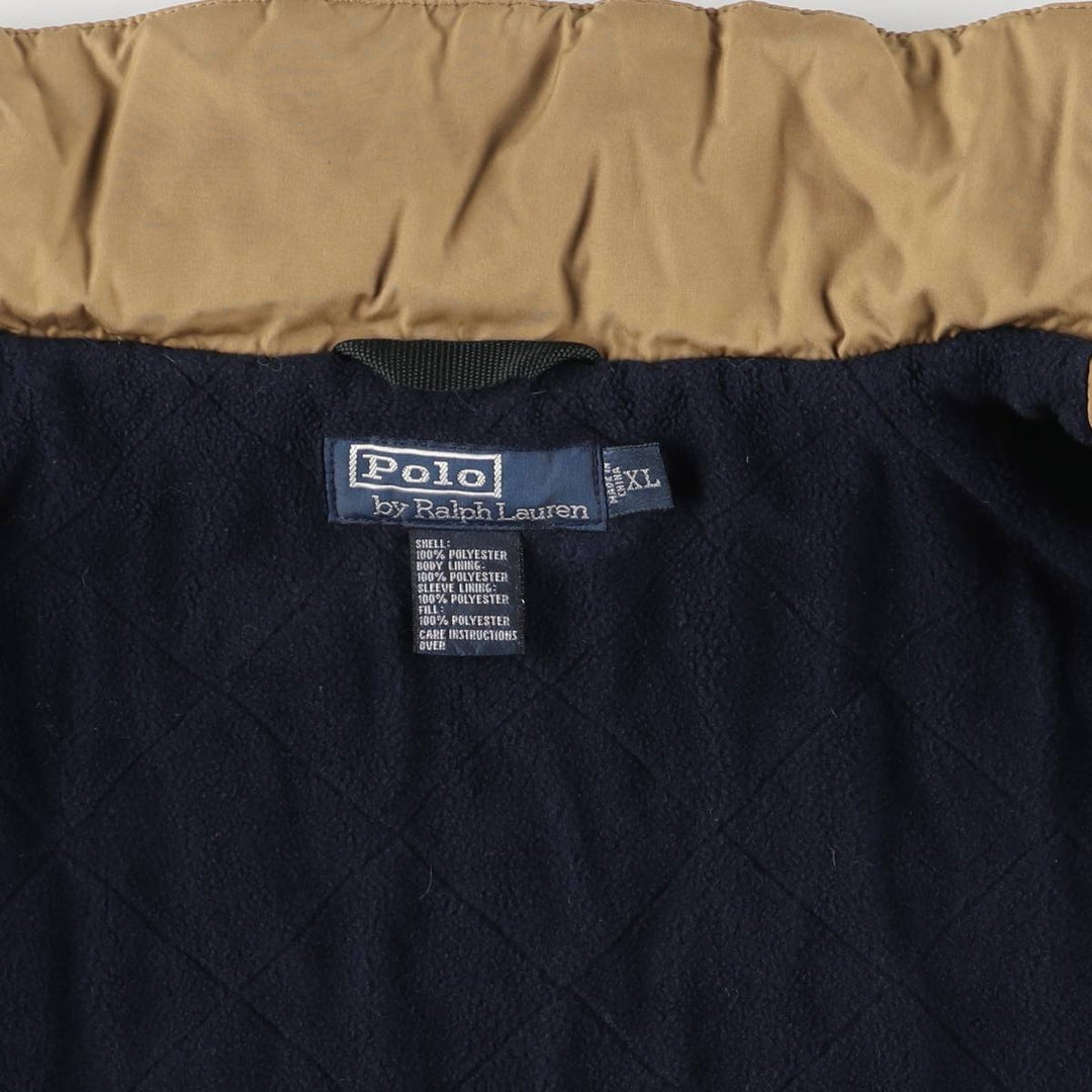 Ralph Lauren POLO by Ralph Lauren padded jacket puffer jacket men's XL size polyester beige type brown Vintage Second Hand