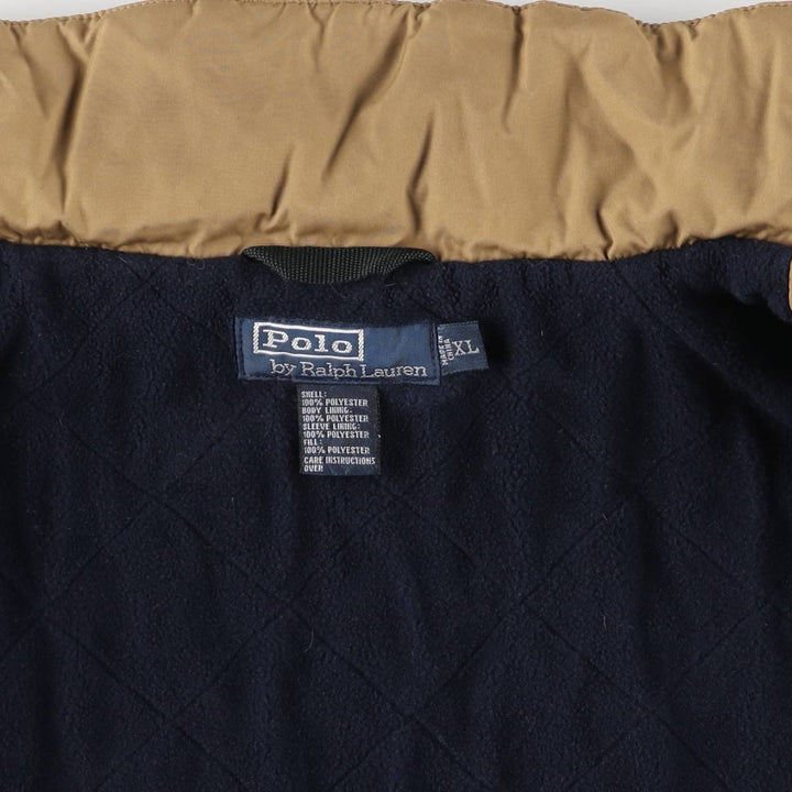 Ralph Lauren POLO by Ralph Lauren padded jacket puffer jacket men's XL size polyester beige type brown Vintage Second Hand