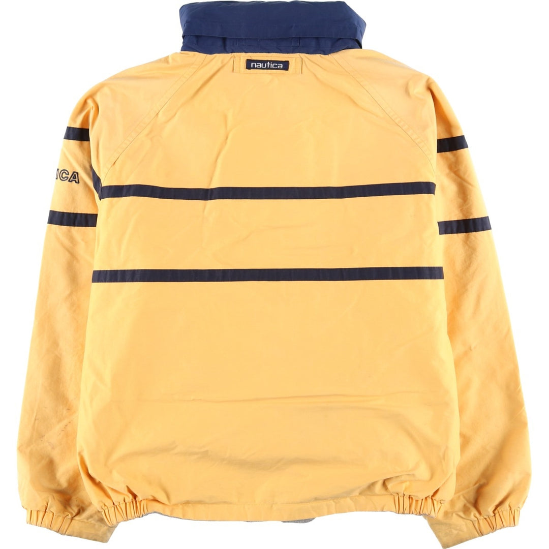 Vintage 90'S Nautica reversible windbreaker, men's size XXL cotton yellow type Vintage Second Hand