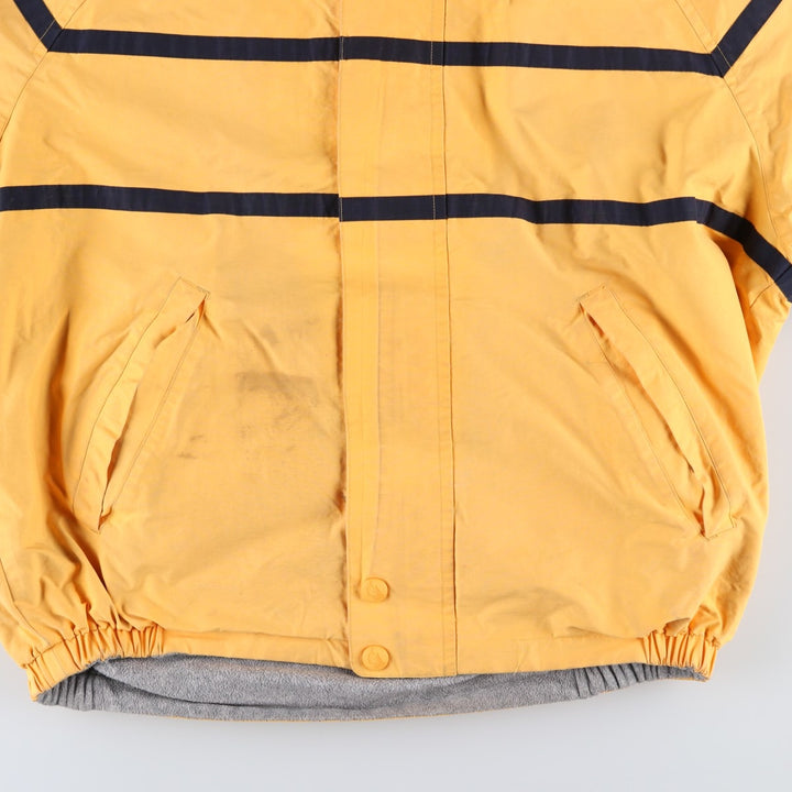 Vintage 90'S Nautica reversible windbreaker, men's size XXL cotton yellow type Vintage Second Hand