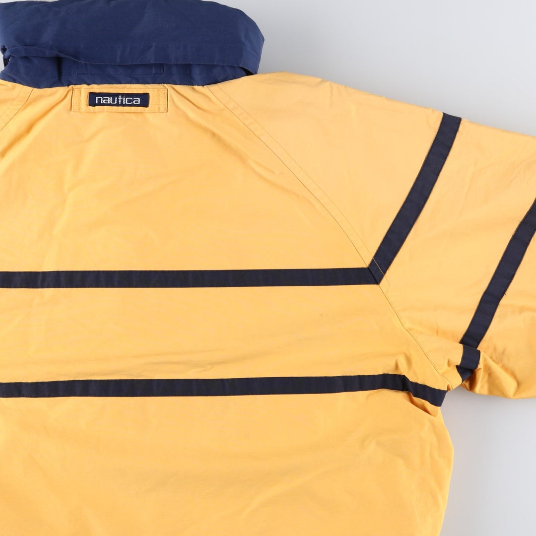 Vintage 90'S Nautica reversible windbreaker, men's size XXL cotton yellow type Vintage Second Hand