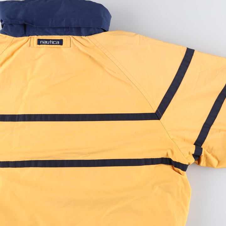Vintage 90'S Nautica reversible windbreaker, men's size XXL cotton yellow type Vintage Second Hand