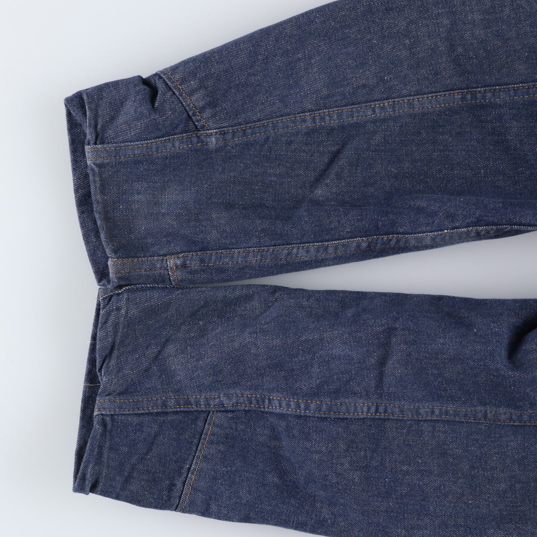 Vintage 1970'S Sears ROEBUCKS butt-dyed denim boa lunch coat, men's size L unclear blue type Vintage Second Hand