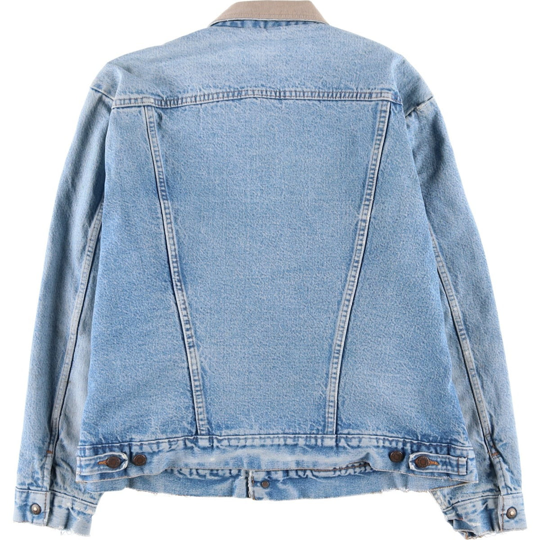 80s-90'S Wrangler denim jacket, size L, men's unclear blue type Vintage Second Hand
