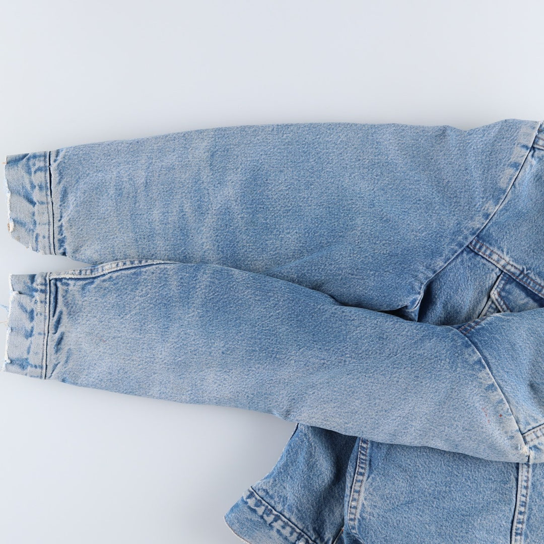 80s-90'S Wrangler denim jacket, size L, men's unclear blue type Vintage Second Hand