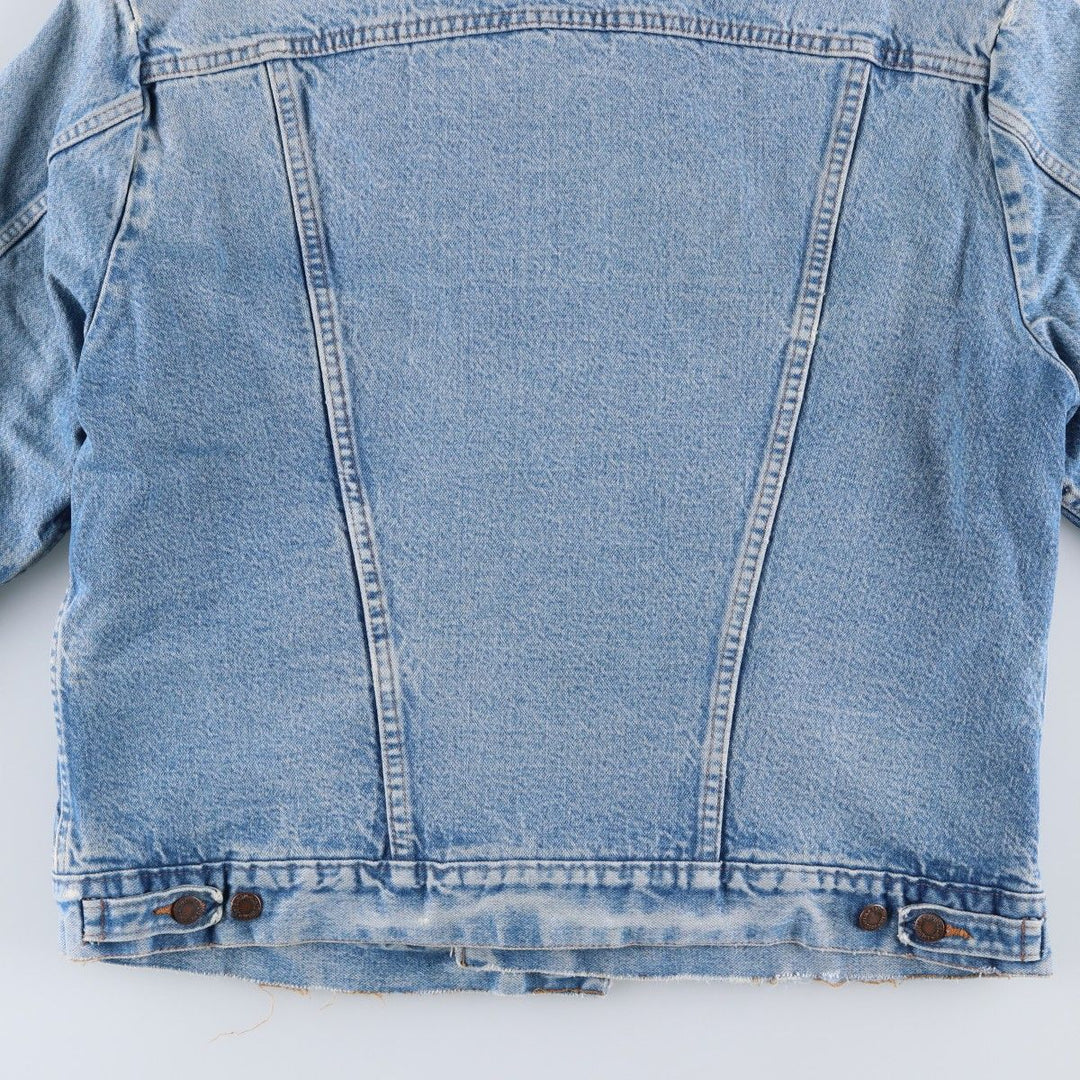 80s-90'S Wrangler denim jacket, size L, men's unclear blue type Vintage Second Hand