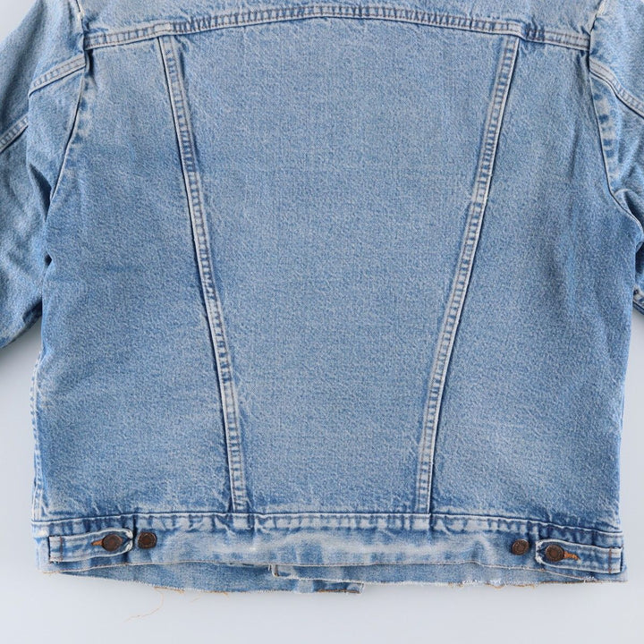80s-90'S Wrangler denim jacket, size L, men's unclear blue type Vintage Second Hand