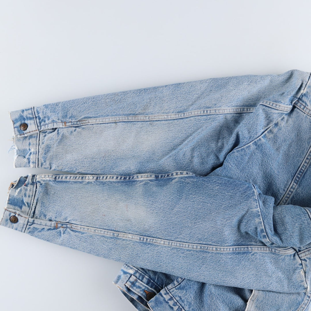 80s-90'S Wrangler denim jacket, size L, men's unclear blue type Vintage Second Hand