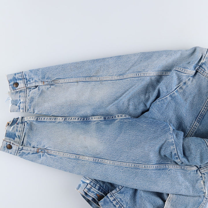 80s-90'S Wrangler denim jacket, size L, men's unclear blue type Vintage Second Hand