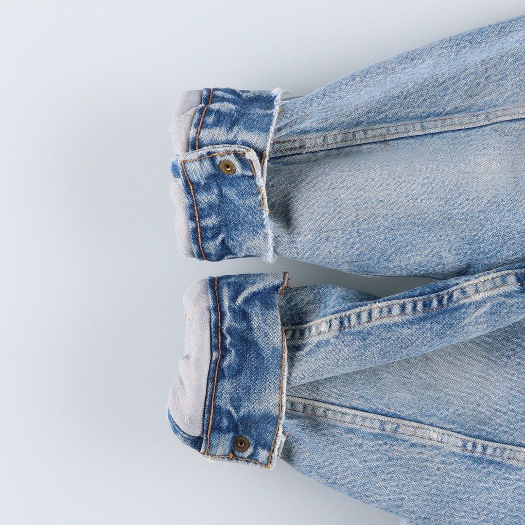 80s-90'S Wrangler denim jacket, size L, men's unclear blue type Vintage Second Hand