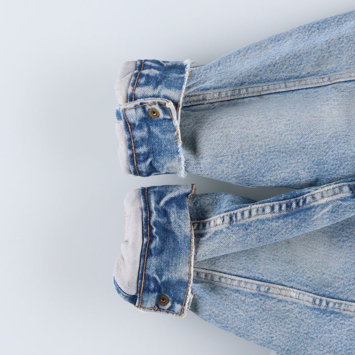 80s-90'S Wrangler denim jacket, size L, men's unclear blue type Vintage Second Hand