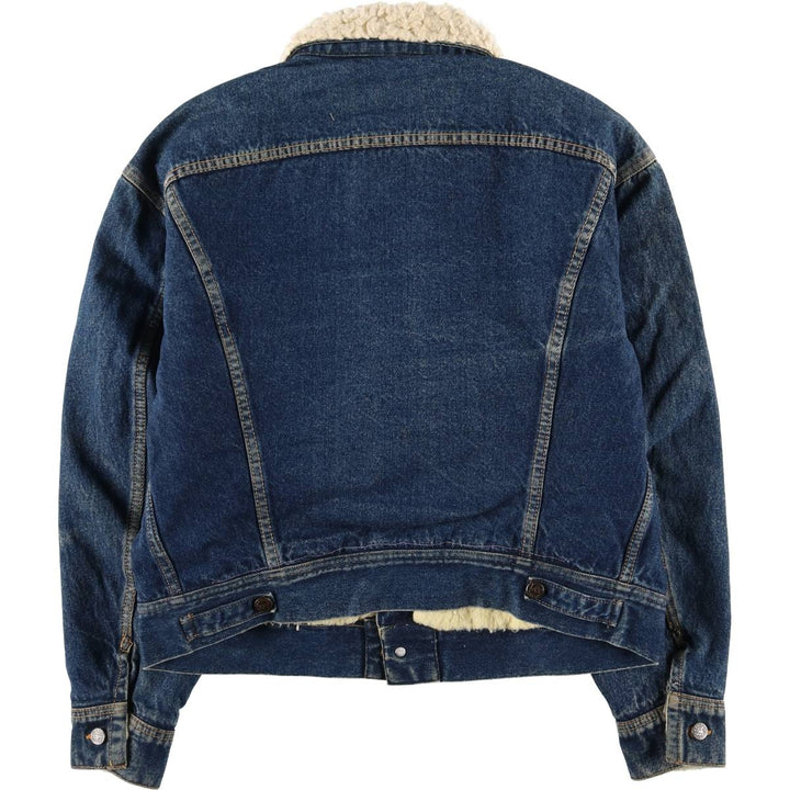 Lee denim boa jacket, men's size XL unclear blue type Vintage Second Hand