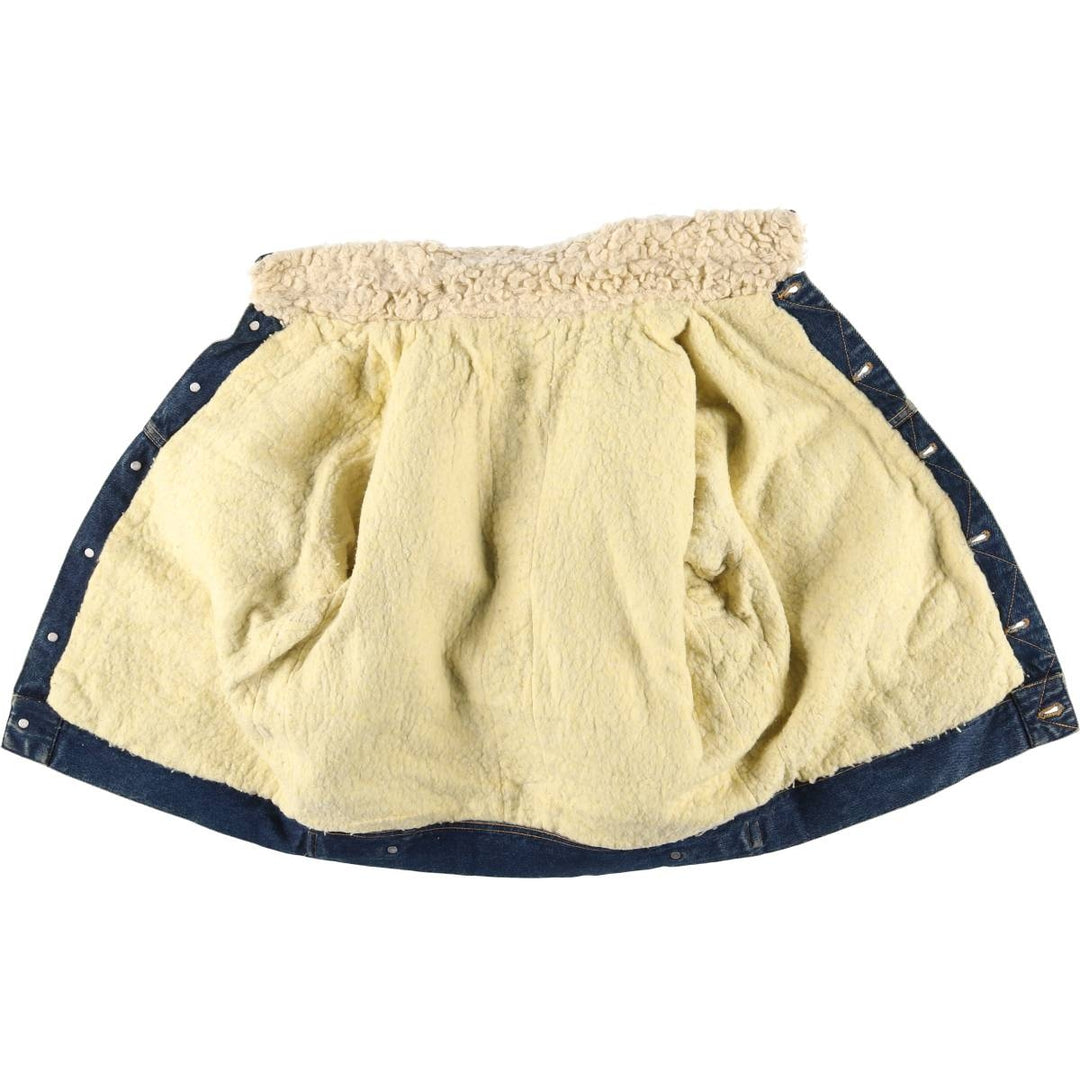 Lee denim boa jacket, men's size XL unclear blue type Vintage Second Hand