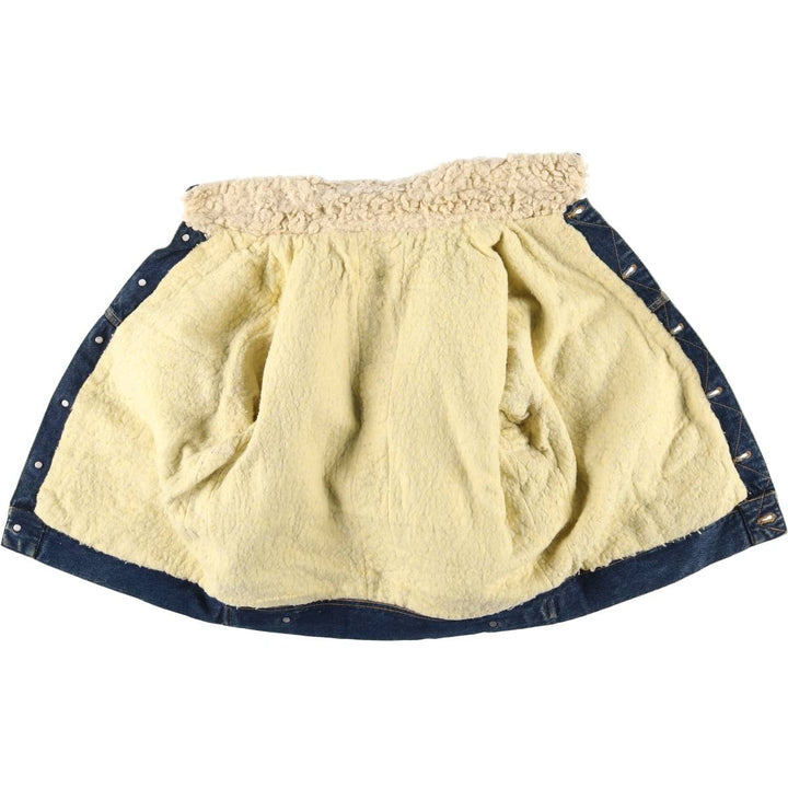 Lee denim boa jacket, men's size XL unclear blue type Vintage Second Hand