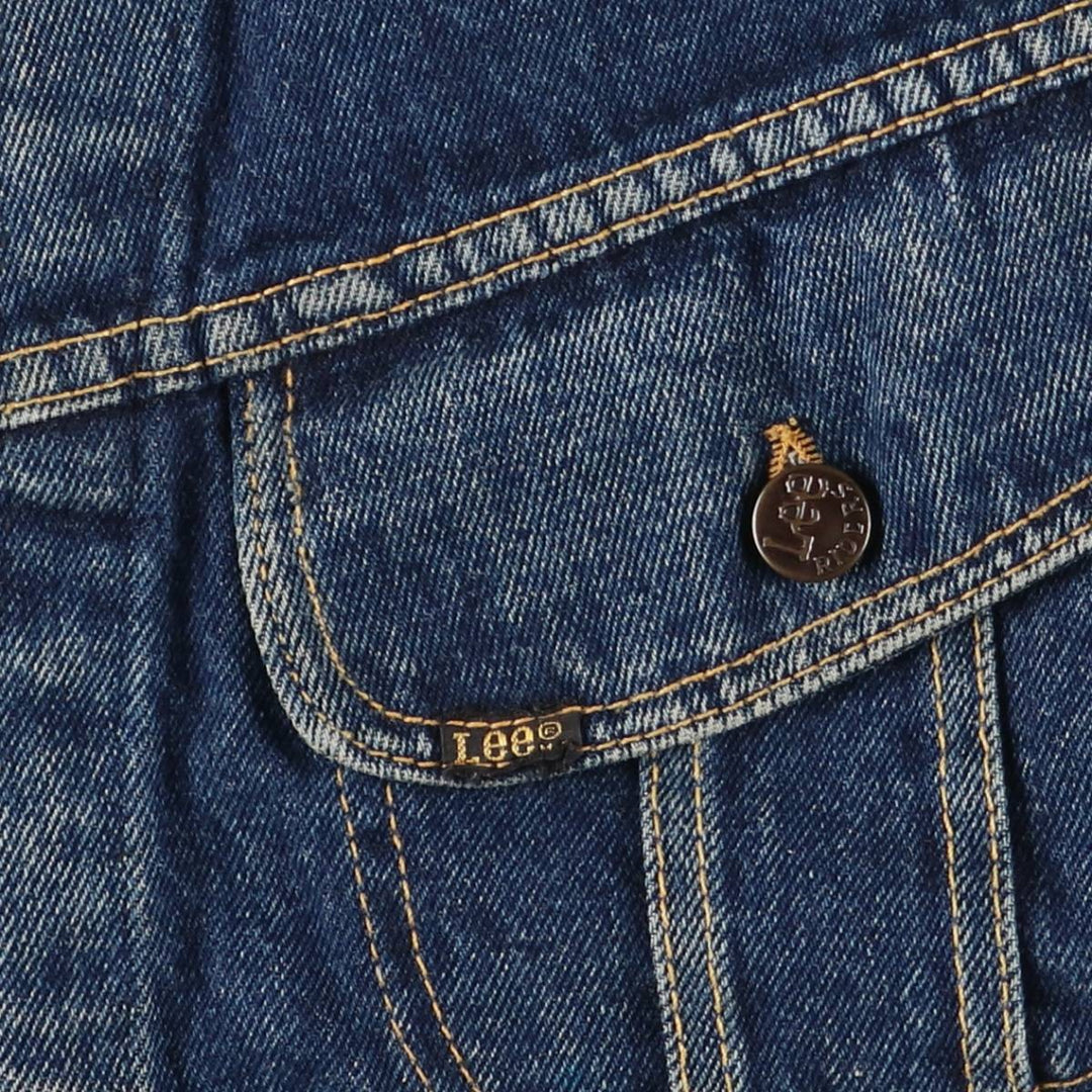 Lee denim boa jacket, men's size XL unclear blue type Vintage Second Hand