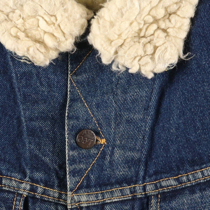 Lee denim boa jacket, men's size XL unclear blue type Vintage Second Hand