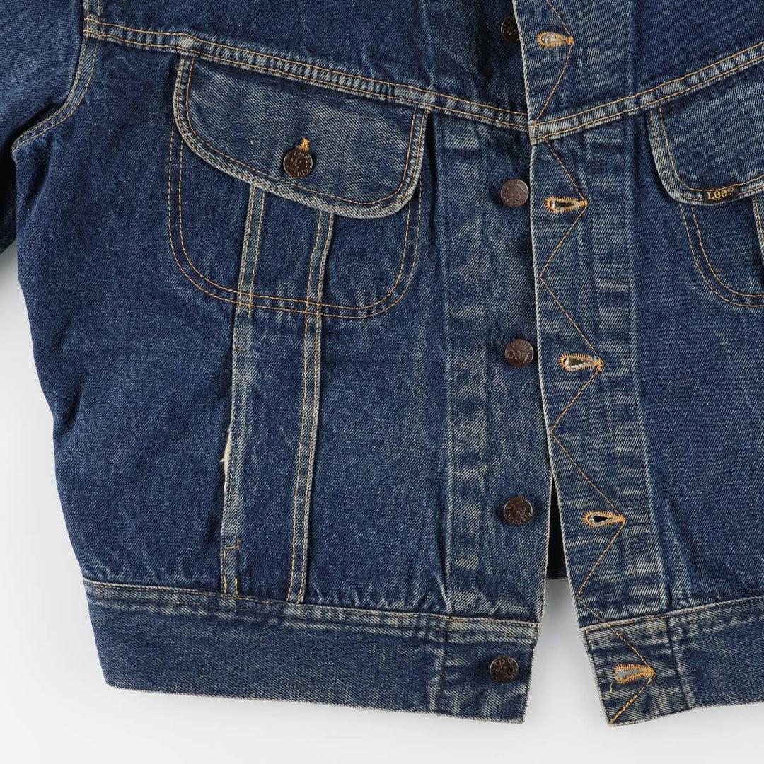 Lee denim boa jacket, men's size XL unclear blue type Vintage Second Hand