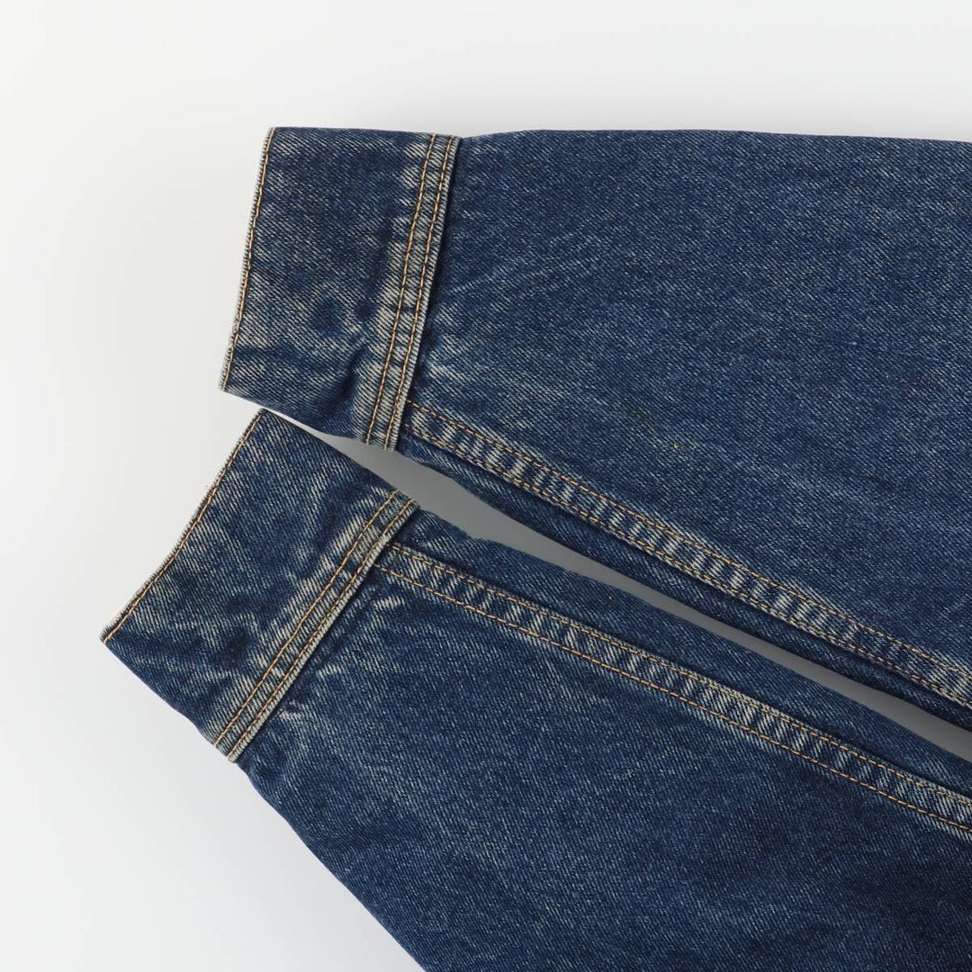 Lee denim boa jacket, men's size XL unclear blue type Vintage Second Hand