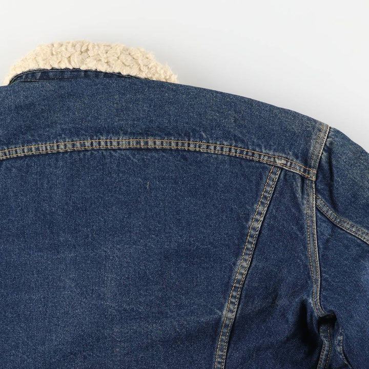 Lee denim boa jacket, men's size XL unclear blue type Vintage Second Hand