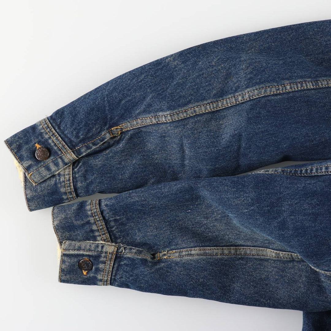 Lee denim boa jacket, men's size XL unclear blue type Vintage Second Hand