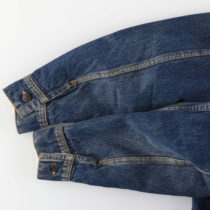 Lee denim boa jacket, men's size XL unclear blue type Vintage Second Hand