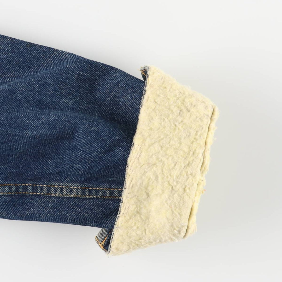 Lee denim boa jacket, men's size XL unclear blue type Vintage Second Hand