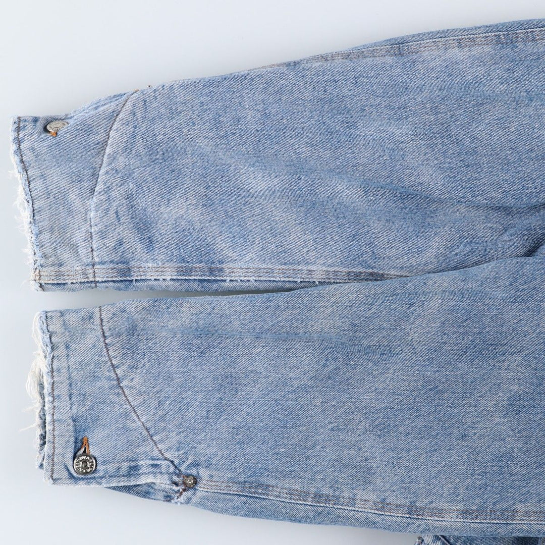 Vintage 1980'S Polo Ralph Lauren padded denim jacket, white tag, made in the USA, size L, men's. cotton blue type Vintage Second Hand