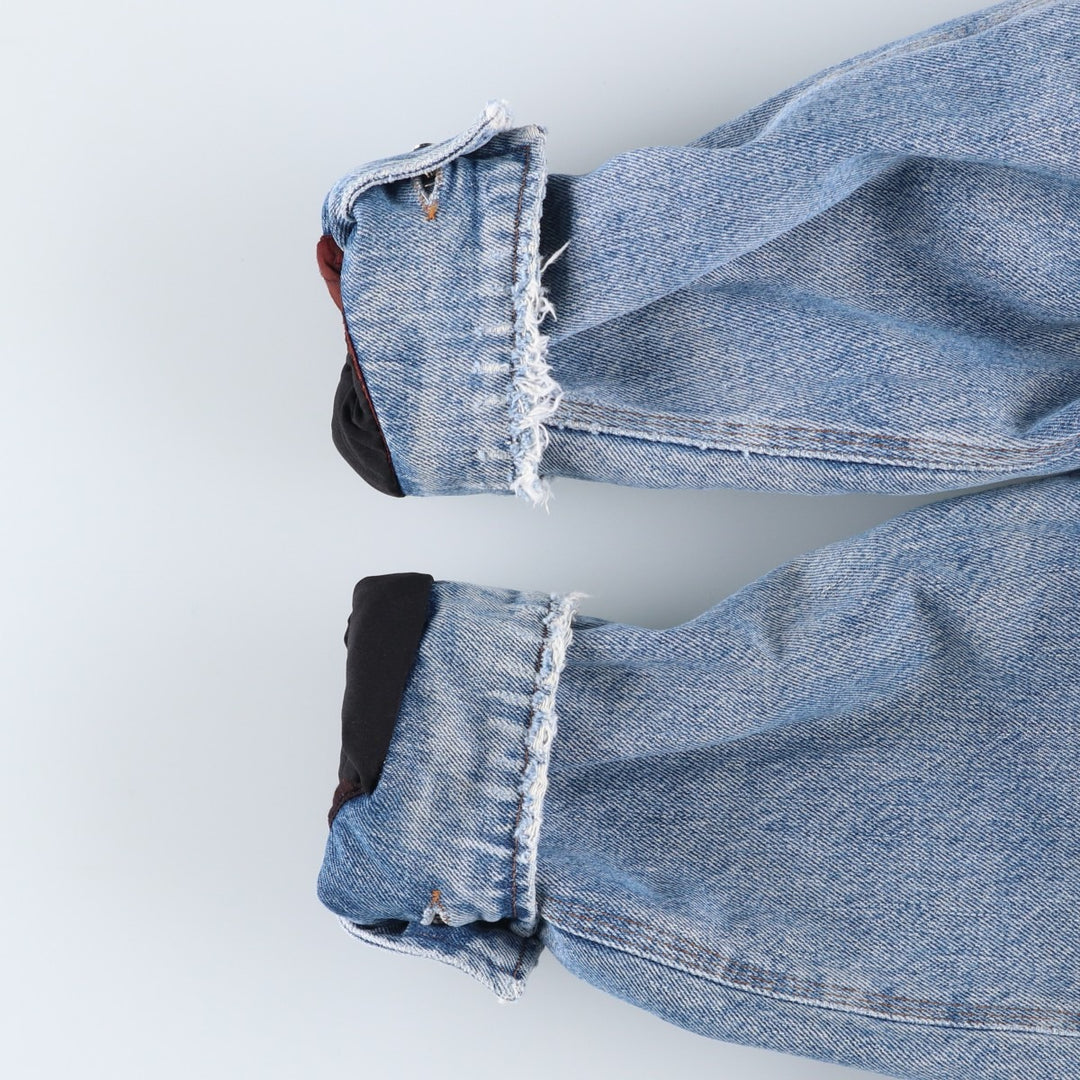 Vintage 1980'S Polo Ralph Lauren padded denim jacket, white tag, made in the USA, size L, men's. cotton blue type Vintage Second Hand