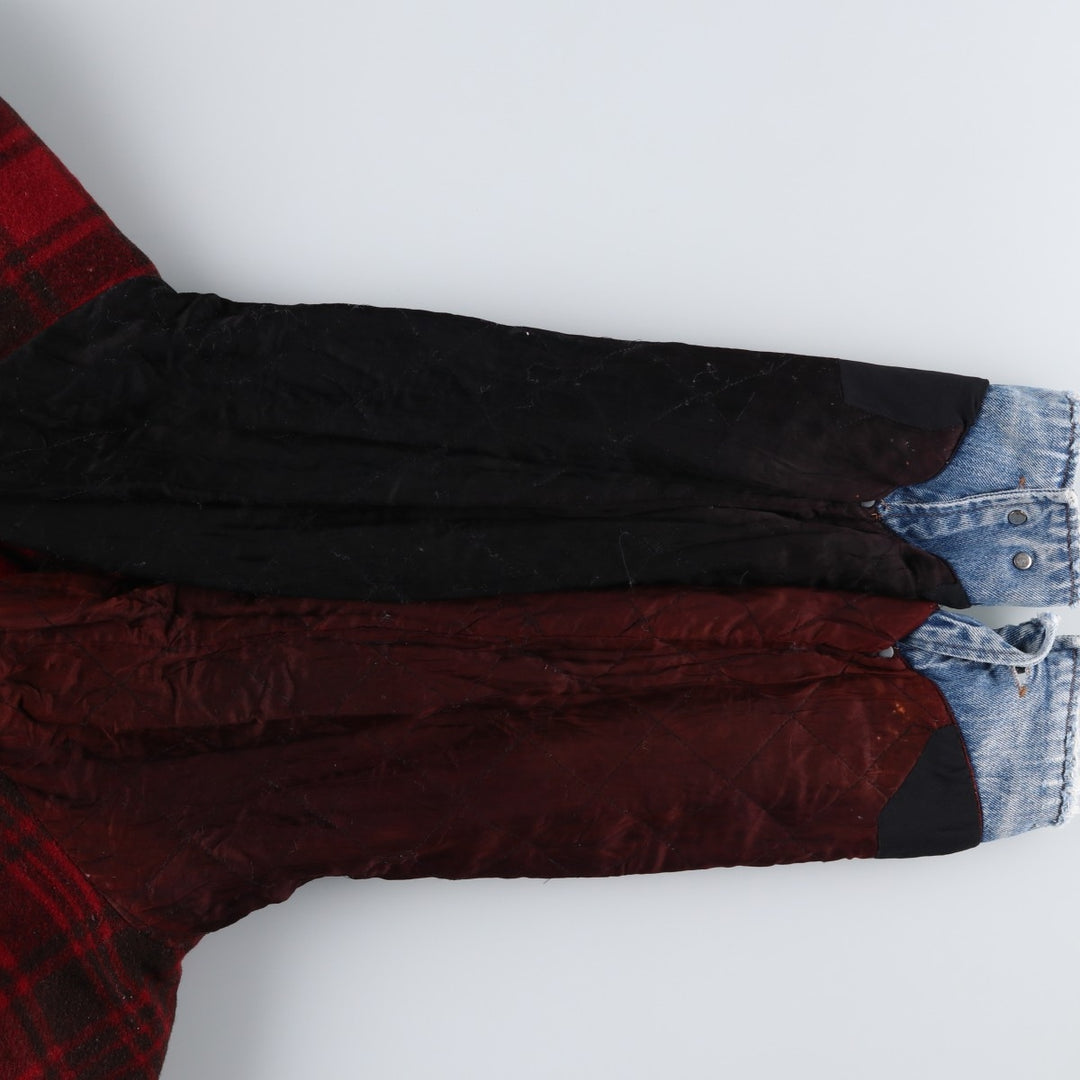 Vintage 1980'S Polo Ralph Lauren padded denim jacket, white tag, made in the USA, size L, men's. cotton blue type Vintage Second Hand