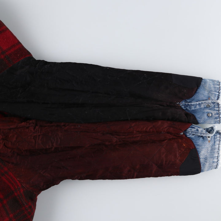 Vintage 1980'S Polo Ralph Lauren padded denim jacket, white tag, made in the USA, size L, men's. cotton blue type Vintage Second Hand