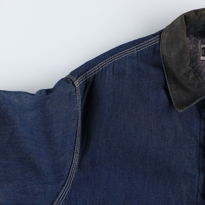 Vintage 1970'S Sears Work 'n Leisure bat-dyed denim coveralls, men's size XXL unclear blue type Vintage Second Hand
