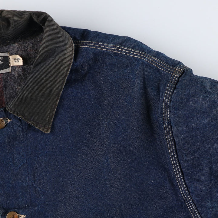Vintage 1970'S Sears Work 'n Leisure bat-dyed denim coveralls, men's size XXL unclear blue type Vintage Second Hand