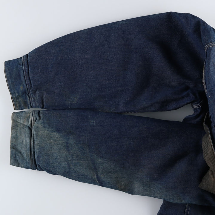 Vintage 1970'S Sears Work 'n Leisure bat-dyed denim coveralls, men's size XXL unclear blue type Vintage Second Hand
