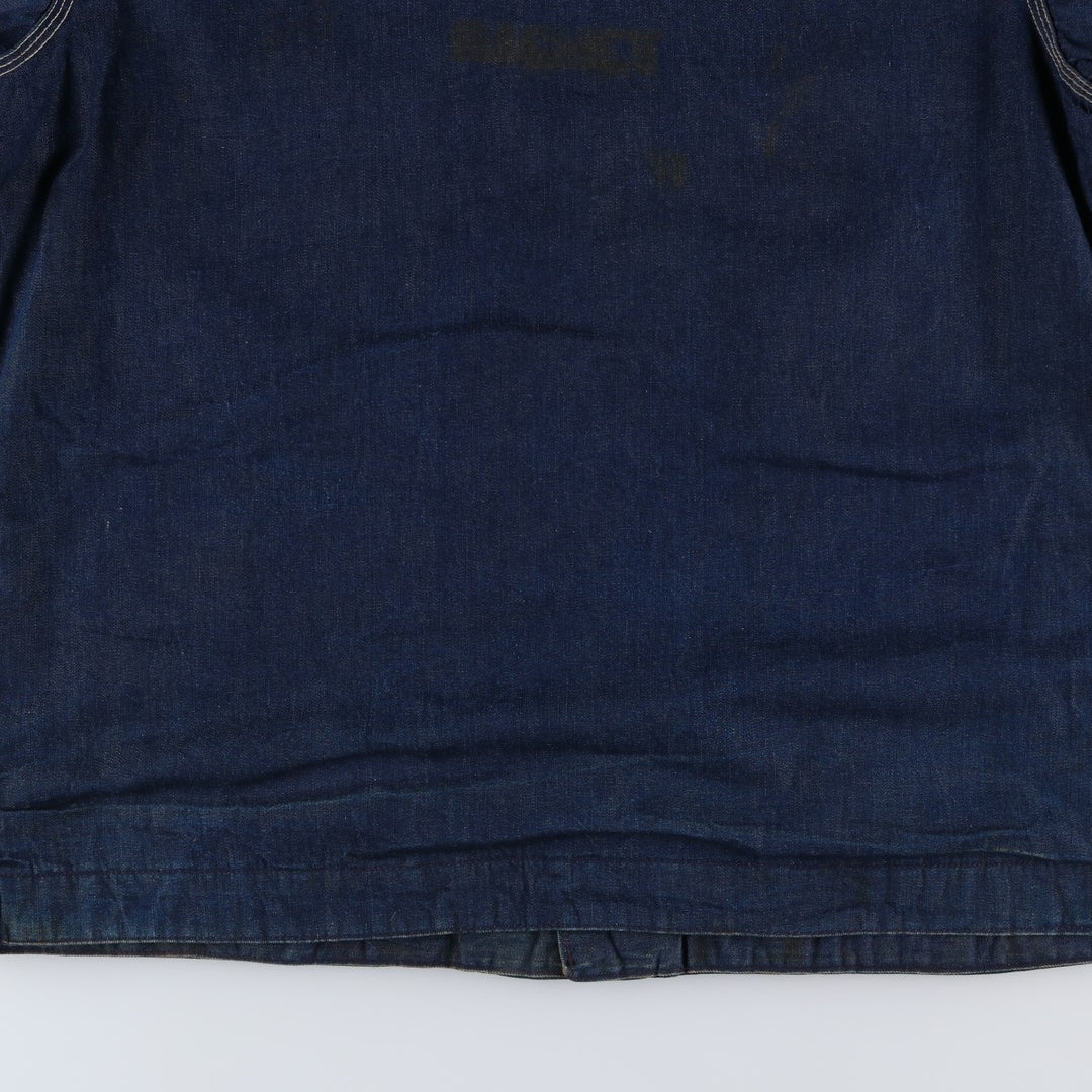 Vintage 1970'S Sears Work 'n Leisure bat-dyed denim coveralls, men's size XXL unclear blue type Vintage Second Hand