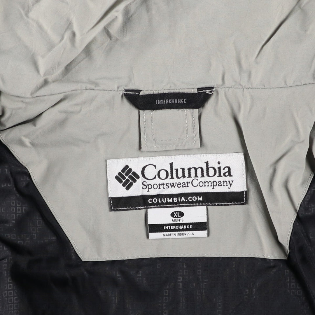 Columbia INTERCHANGE Mountain Jacket, Shell Jacket, Men's XL Nylon black type Vintage Second Hand