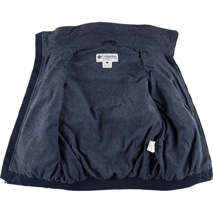 2000'S Columbia padded puffer jacket, men's size L Nylon navy blue type Vintage Second Hand