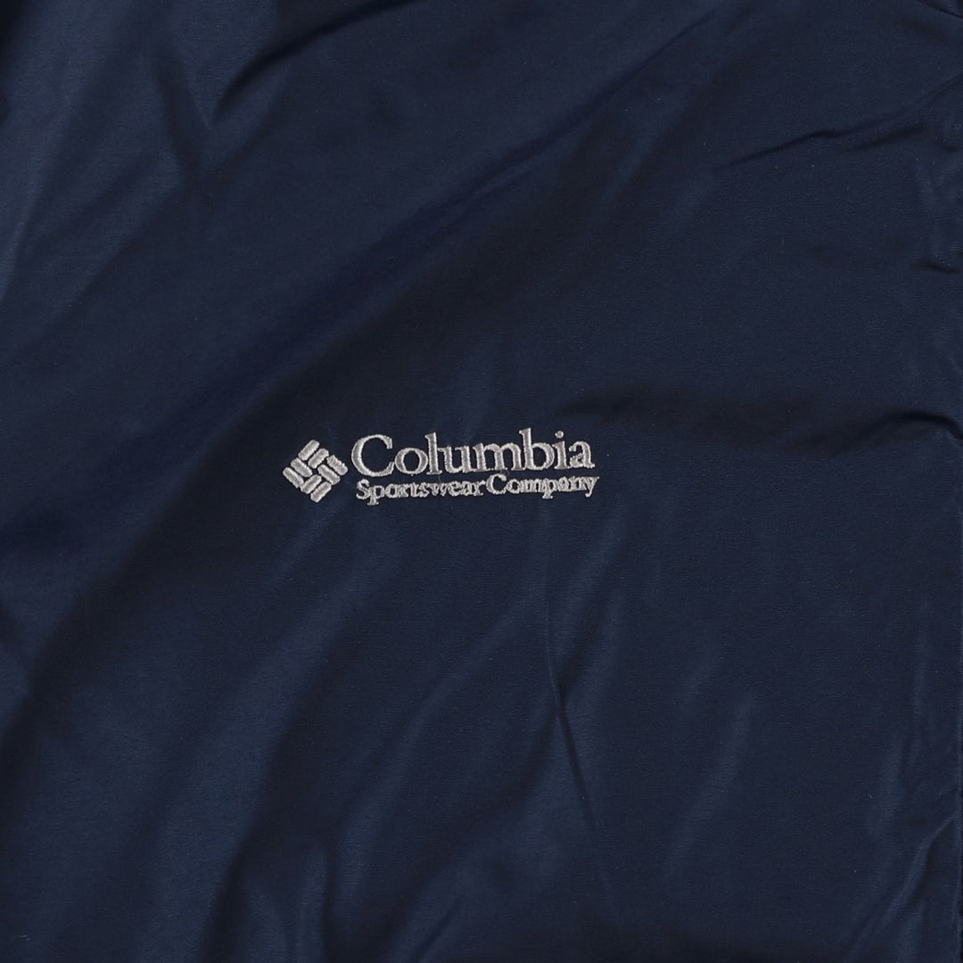2000'S Columbia padded puffer jacket, men's size L Nylon navy blue type Vintage Second Hand