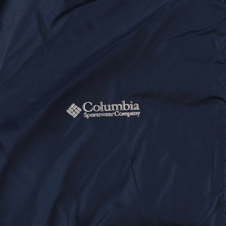 2000'S Columbia padded puffer jacket, men's size L Nylon navy blue type Vintage Second Hand