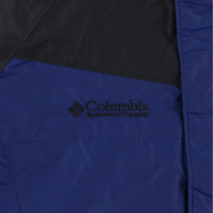 Columbia Men's Padded Mountain Jacket, Shell Jacket, Puffer Jacket, Size M Nylon blue type Vintage Second Hand